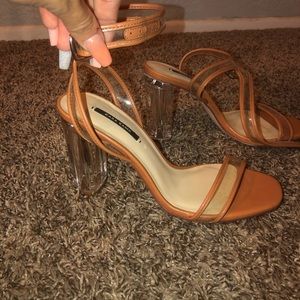 Zara clear heel